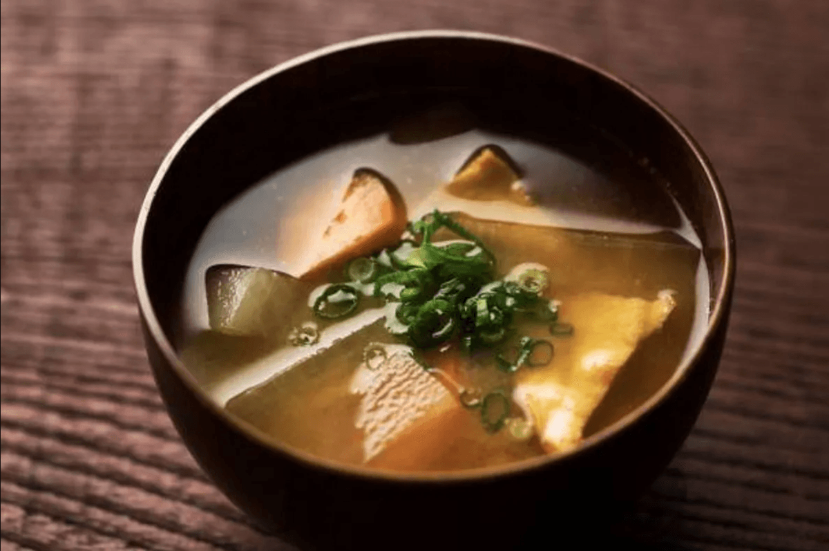Miso Soup cu Creveti si Somon